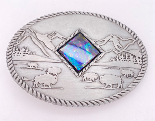 Ammolite Oval Belt Buckle PN E21500