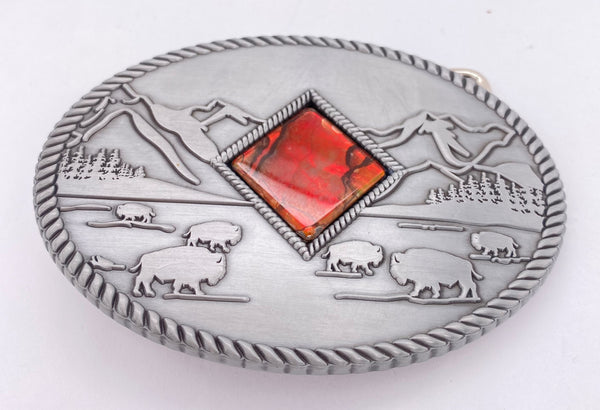 Ammolite Oval Belt Buckle PN E21500