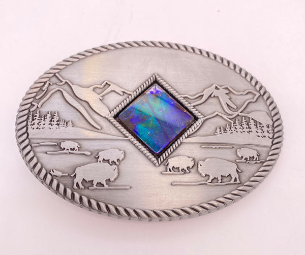 Ammolite Oval Belt Buckle PN E21500