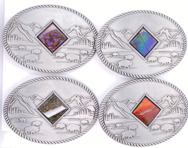 Ammolite Oval Belt Buckle PN E21500