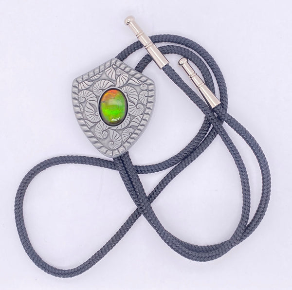 Ammonite Shell Pattern Bolo Tie PN E21501