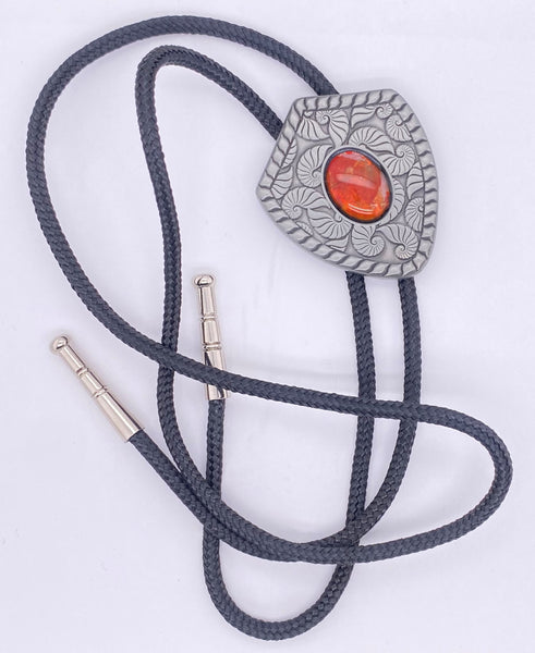 Ammonite Shell Pattern Bolo Tie PN E21501