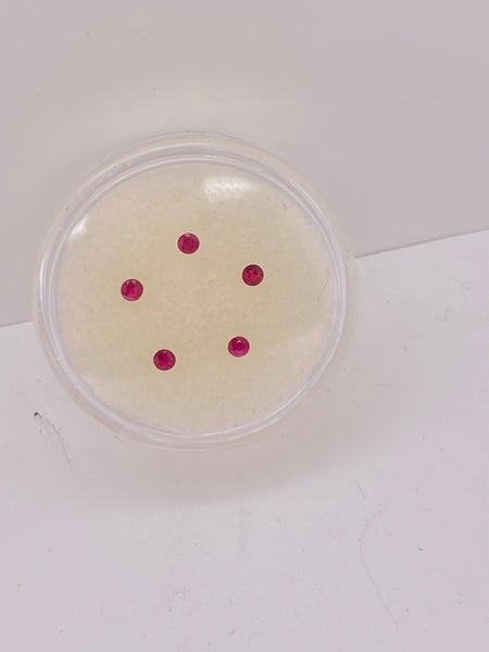 Ruby 2mm natural and genuine quality gemstone : E00bundle50