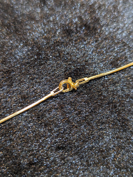 Gold Plated Snake Chain that is 1mm in width PN APA003