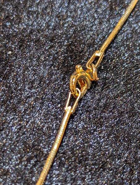 Gold Plated Snake Chain that is 1mm in width PN APA003