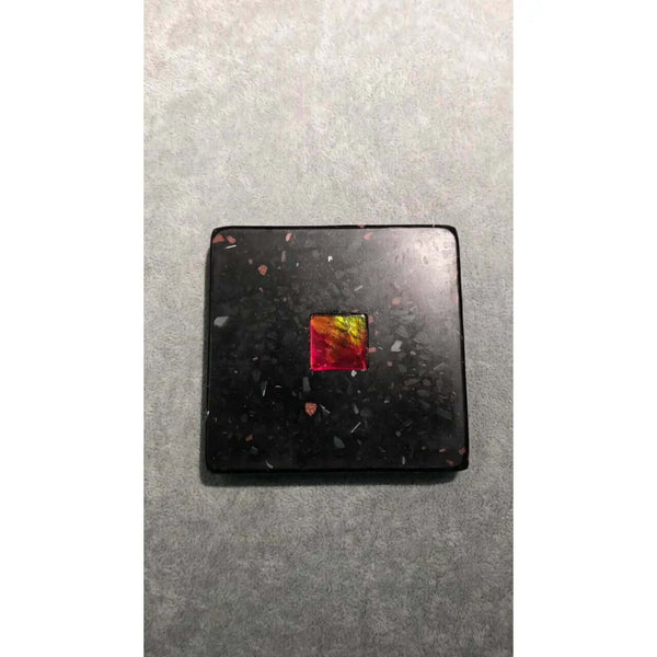 Ammolite Coaster with Ammolite Gemstone PN: E150111 %product from Empire Ammolite