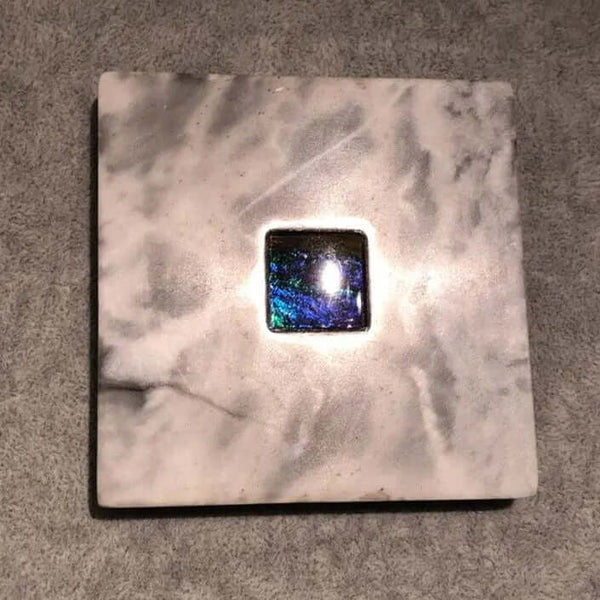 Ammolite Coaster with Ammolite Gemstone PN: E150111 %product from Empire Ammolite