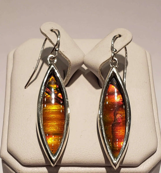 Ammolite Marquise Drop Earring PN E20491