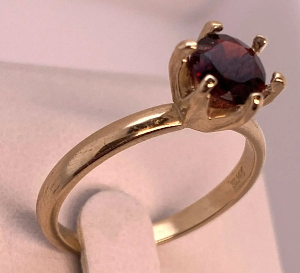 Birthstone 14K Yellow Gold Ring with 6mm Gemstone PN: E6519417 %product from Empire Ammolite