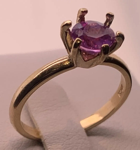 Birthstone 14K Yellow Gold Ring with 6mm Gemstone PN: E6519417 %product from Empire Ammolite