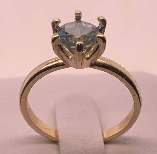 Birthstone 14K Yellow Gold Ring with 6mm Gemstone PN: E6519417 %product from Empire Ammolite