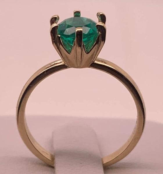 Birthstone 14K Yellow Gold Ring with 6mm Gemstone PN: E6519417 %product from Empire Ammolite