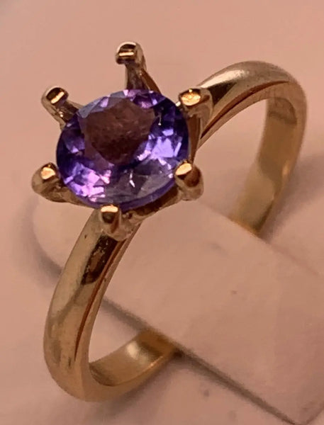 Birthstone 14K Yellow Gold Ring with 6mm Gemstone PN: E6519417 %product from Empire Ammolite