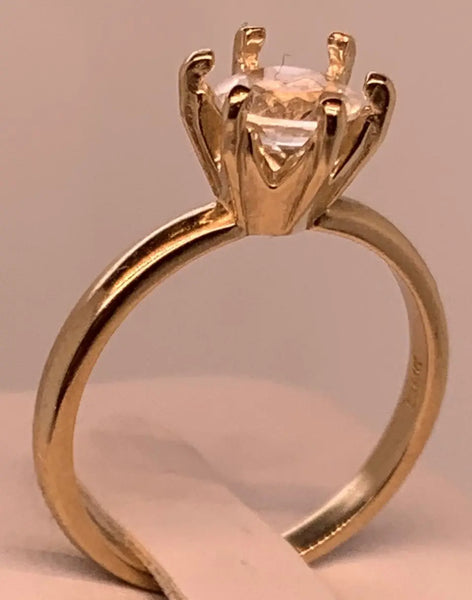 Birthstone 14K Yellow Gold Ring with 6mm Gemstone PN: E6519417 %product from Empire Ammolite