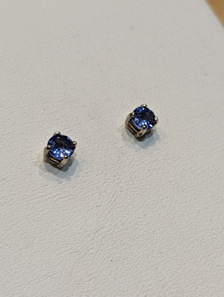 Birthstone 4mm Stud Earrings Set in Sterling Silver PN: E1005-04 %product from Empire Ammolite