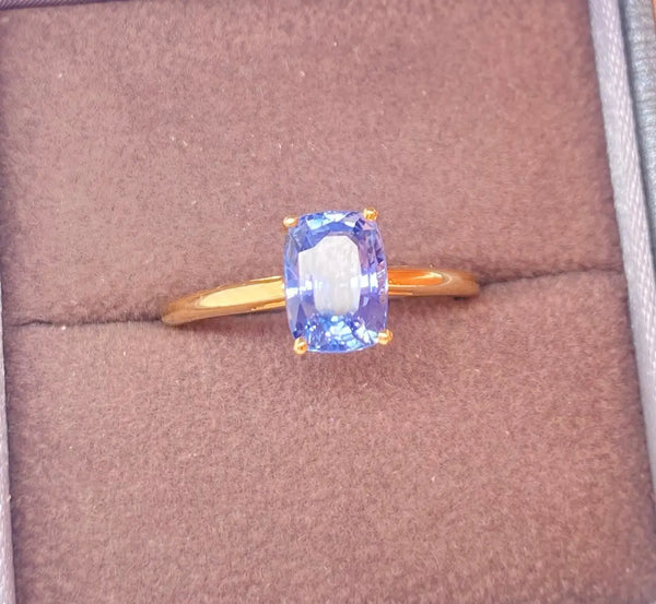 Blue Sapphire Ring with a 2.11ct Gem Set in Gold Ring PN E405C