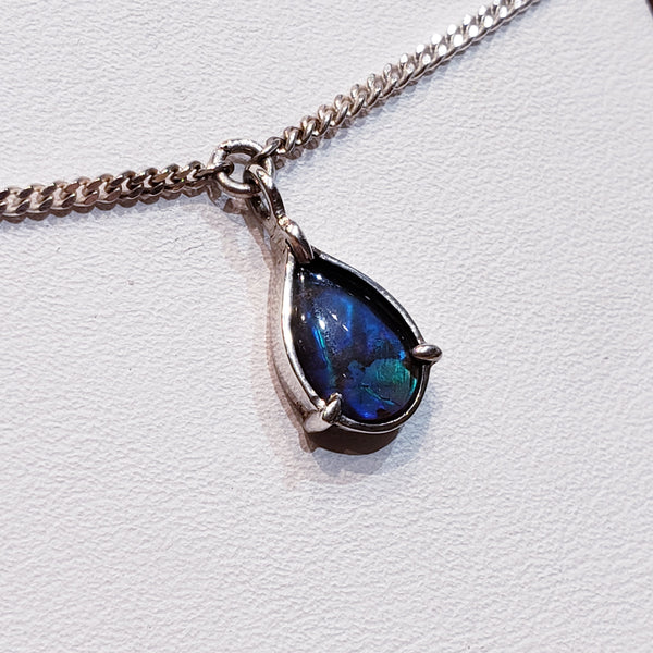 Ammolite Silver 6x9mm Pear Shaped Bracelet. PN. E20851 %product from Empire Ammolite