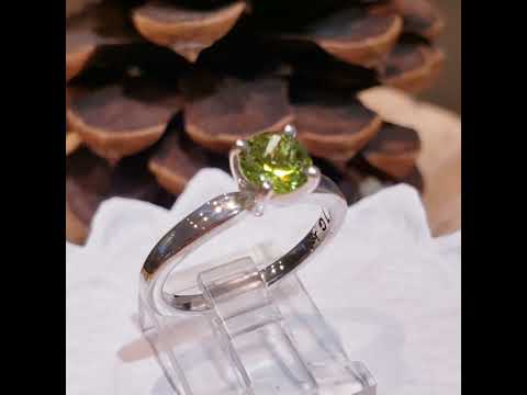 Birthstone Sterling Silver Ring with 4mm Gemstone PN: E9265294