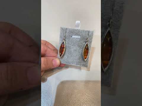 Ammolite Marquise Drop Earring Video PN E20491