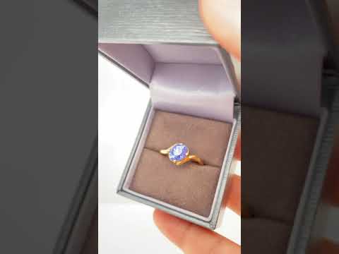 Blue Sapphire Ring with a 2.08ct Gem Set in Gold Ring Video PN E405J