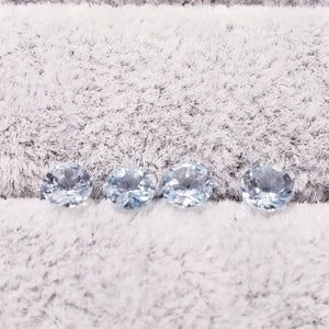 Aquamarine 4mm natural and genuine quality gemstone: E00bundle3