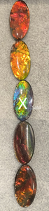 Oval Ammolite gemstone size 9X18mm natural and genuine : E00bundle18