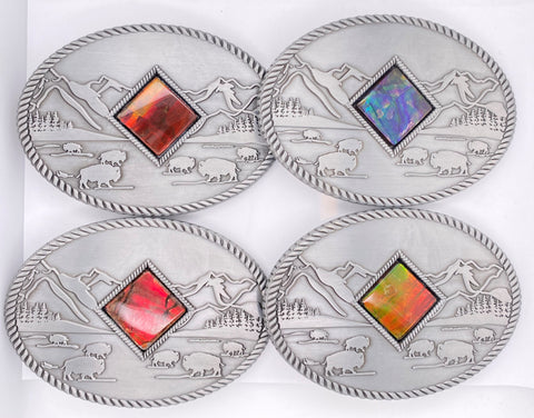 Ammolite Oval Belt Buckle PN E21500