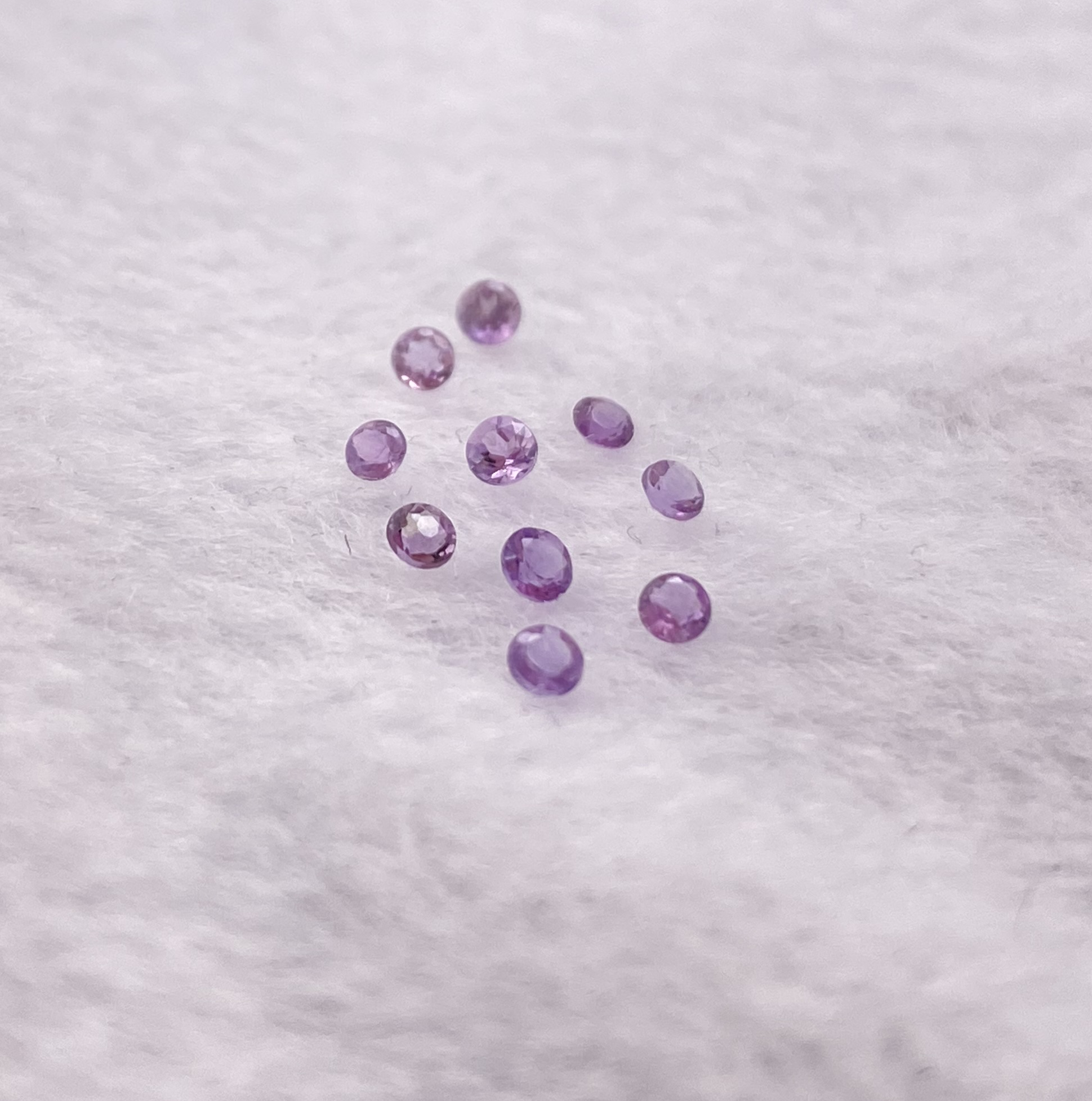 Amethyst 2mm natural and genuine quality gemstone: E00bundle44