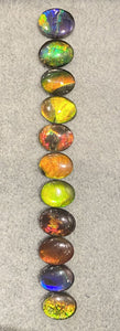 Oval Ammolite gemstone size 6X8mm natural and genuine : E00bundle15