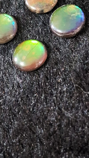 Round Ammolite gemstone size 10mm natural and genuine : E00bundle29