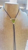 Ammolite Sterling Silver Bolo Tie with Green Trillion Gemstone Video PN E21493
