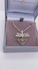 Ammolite Pendant that is 10mm Square with a Dragonfly Enhancer Video PN E00424R