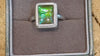 Ammolite Silver Ring Video with 8x10mm Gemstones PN AZ005