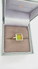 Ammolite Gold Ring with a 8mm Square Gemstone Video PN E21321 