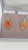 Ammolite Freeform Earrings set in SLV Video PN E20774 