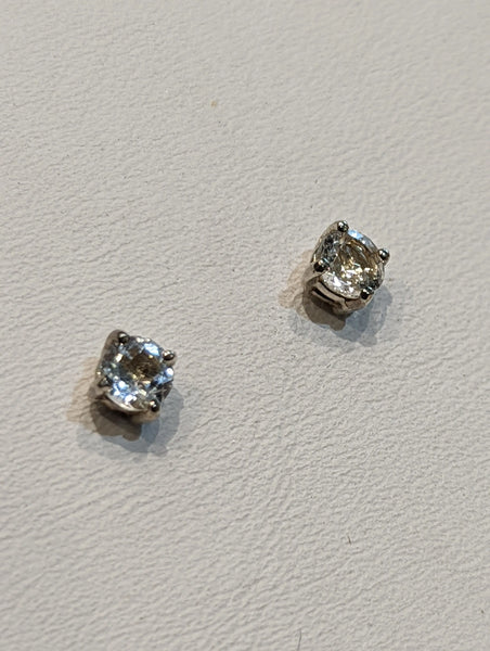 Birthstone 4mm Stud Earrings Set in Sterling Silver PN: E1005-04 %product from Empire Ammolite