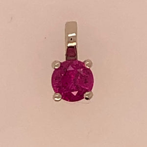 Ruby Birthstone Pendant Set in White Gold PN: E679825-RU %product from Empire Ammolite