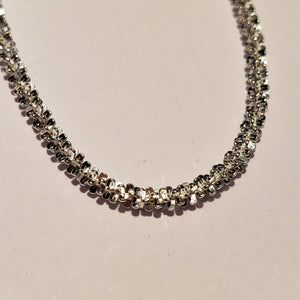 Silver Paddle Chain 16" PN. ECH007 %product from Empire Ammolite