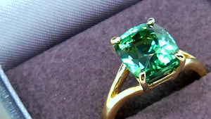 Paraiba Ring with a 6.7ct Gem Set in Gold Ring PN: E72019661P1 %product from Empire Ammolite