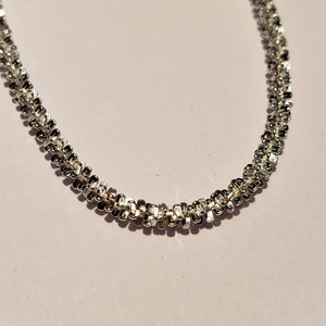 Silver Paddle Chain 18" PN. ECH008 %product from Empire Ammolite