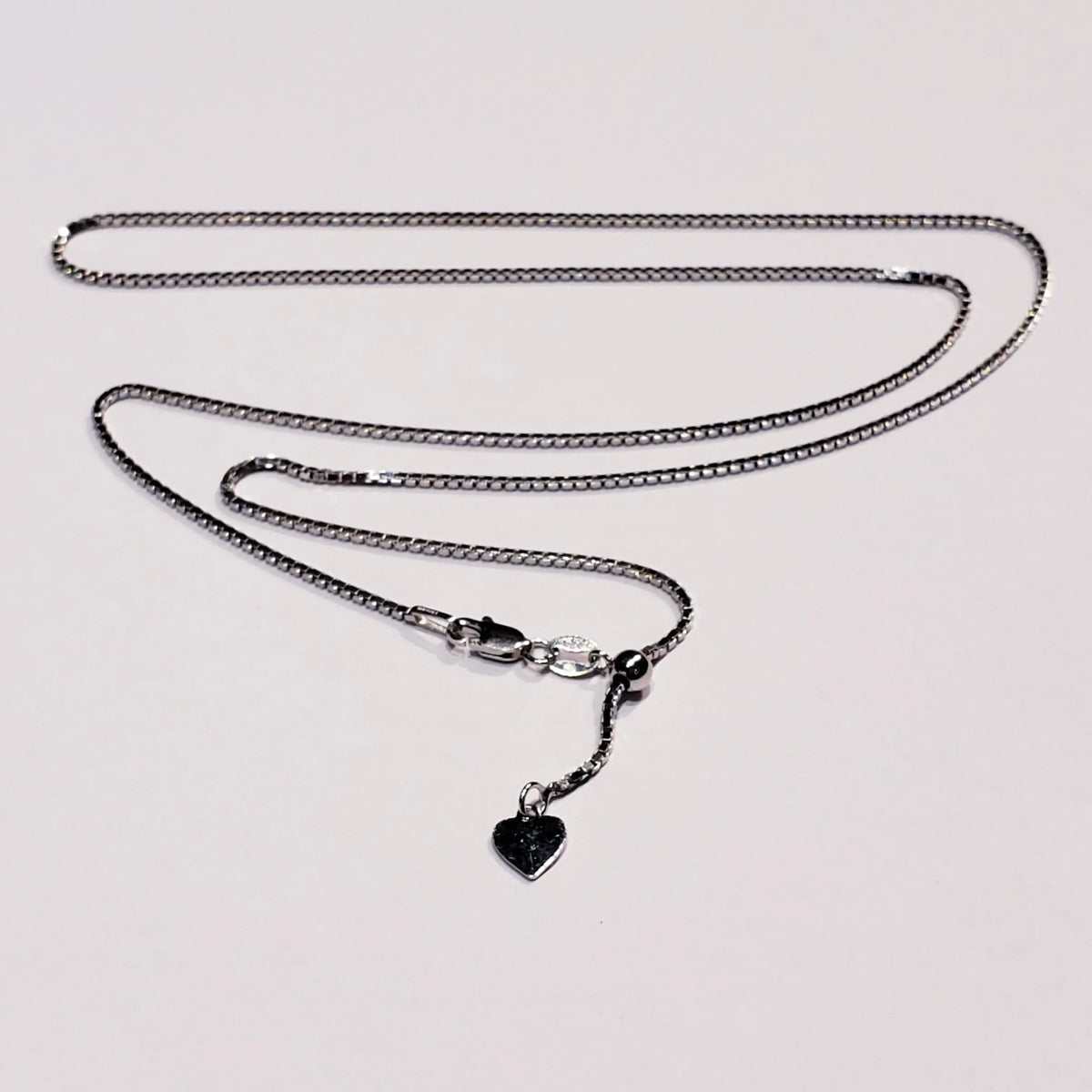 Sterling Silver Adjustable Box Chain 1.4mm Pn. AGRABOX07322 Empire