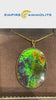 Ammolite Gold Pendant that is 30x40mm Oval Video PN E21281