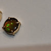 Ammolite Stud Earrings Video with 8mm Gemstones.