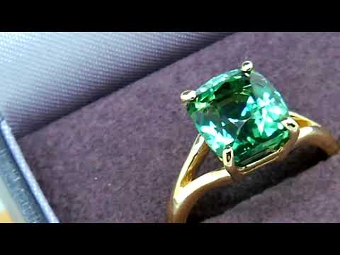 Paraiba Ring with a 6.7ct Gem Set in Gold Ring PN: E72019661P